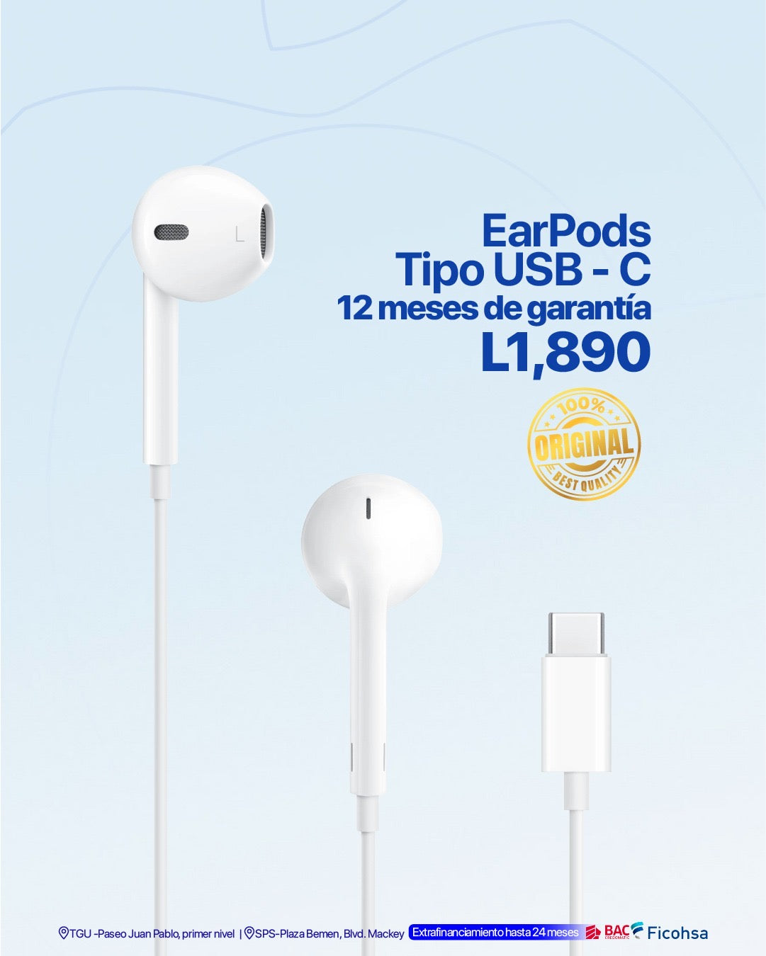 EarPods USB-C Apple Original